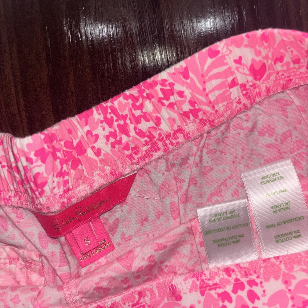 Lilly Pulitzer Ocean View Shorts Pink Shandy Invest A Gator - Size S - Picture 5 of 8